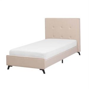 Tweepersoonsbed Beliani Beige