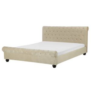 Tweepersoonsbed Beliani Beige