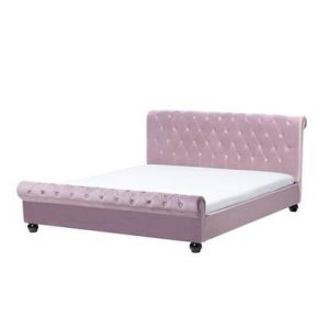 Tweepersoonsbed Beliani Roze