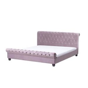 Tweepersoonsbed Beliani Roze