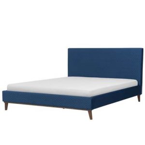 Tweepersoonsbed Beliani Blauw