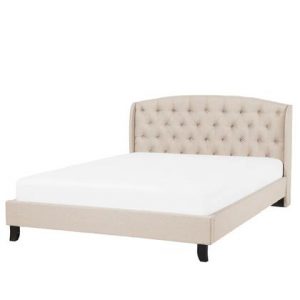 Tweepersoonsbed Beliani Beige