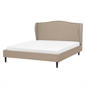 Tweepersoonsbed Beliani Beige