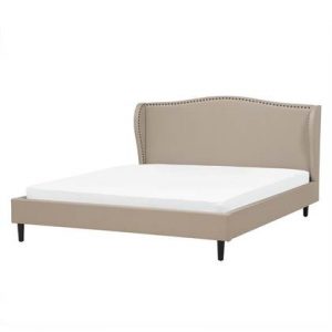 Tweepersoonsbed Beliani Beige