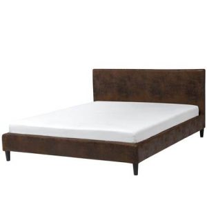 Tweepersoonsbed Beliani Beige