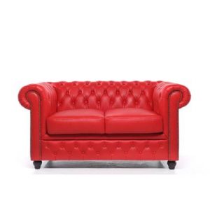 2-zitsbank The Chesterfield Brand Rood