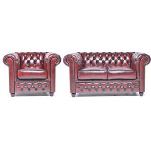 Bankstel The Chesterfield Brand Rood