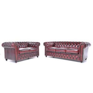Bankstel The Chesterfield Brand Rood