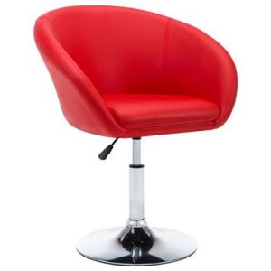 Eetkamerstoel vidaXL Rood