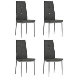 Eetkamerstoel vidaXL Grijs