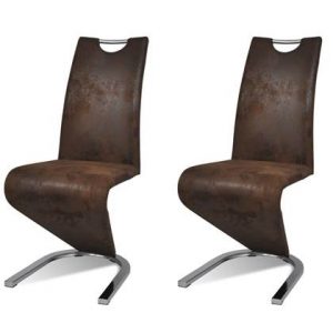 Eetkamerstoel vidaXL Bruin