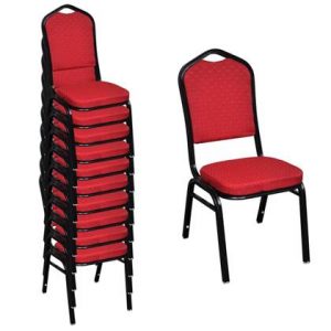 Eetkamerstoel vidaXL Rood