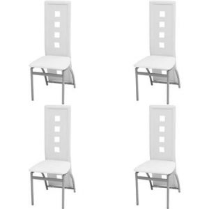Eetkamerstoel vidaXL Wit