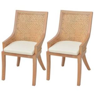 Eetkamerstoel vidaXL Beige