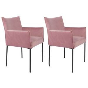 Eetkamerstoel 24Designs Roze