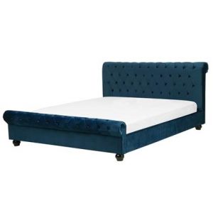 Tweepersoonsbed Beliani Blauw