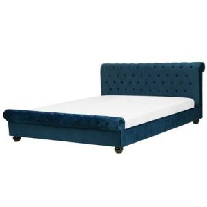 Tweepersoonsbed Beliani Blauw