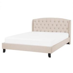 Tweepersoonsbed Beliani Beige