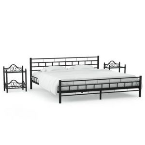 Bedframe vidaXL Zwart