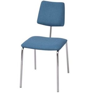Eetkamerstoel vidaXL Blauw