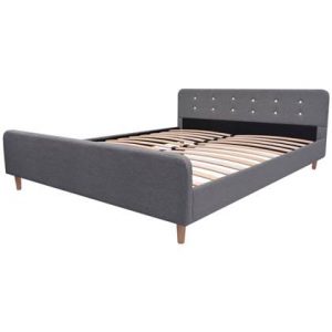 Bedframe vidaXL Grijs