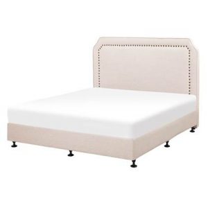 Tweepersoonsbed Beliani Beige