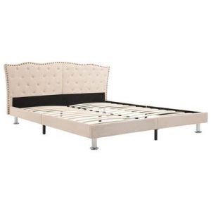 Bedframe vidaXL Crème