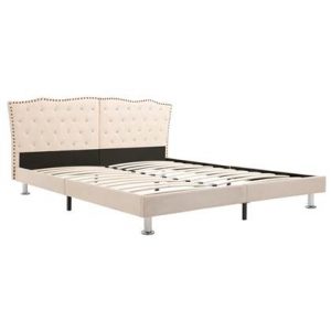 Bedframe vidaXL Crème