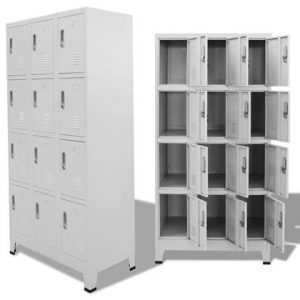 Lockerkast vidaXL Grijs