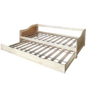 Tweepersoonsbed vidaXL Beige