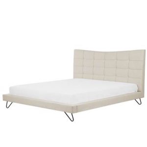 Tweepersoonsbed Beliani Beige