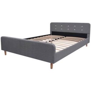 Bedframe vidaXL Grijs