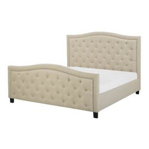 Tweepersoonsbed Beliani Beige