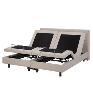 Tweepersoonsbed Beliani Beige