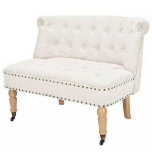 Loveseat vidaXL Wit