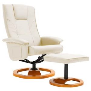 Fauteuil vidaXL Crème