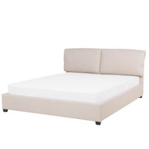 Tweepersoonsbed Beliani Beige