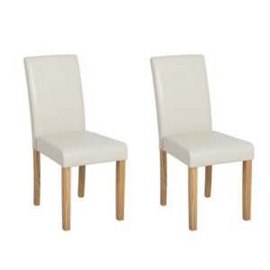 Eetkamerstoel Beliani Beige
