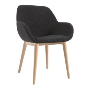 Eetkamerstoel Kave Home Zwart