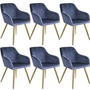 Eetkamerstoel tectake Blauw