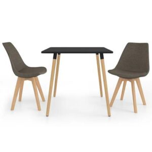 Eetkamerstoel vidaXL Taupe