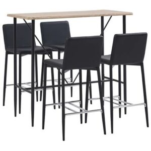 Eetkamerstoel vidaXL Zwart