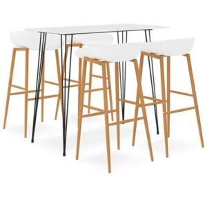 Eetkamerstoel vidaXL Wit