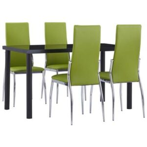 Eetkamerstoel vidaXL Groen