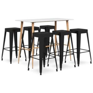 Eetkamerstoel vidaXL Wit