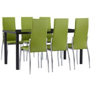 Eetkamerstoel vidaXL Groen