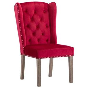 Eetkamerstoel vidaXL Rood