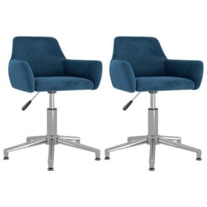 Eetkamerstoel vidaXL Blauw