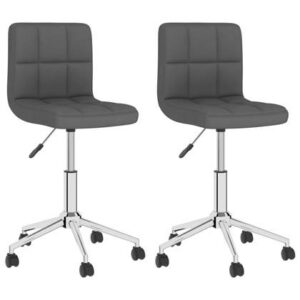 Eetkamerstoel vidaXL Grijs