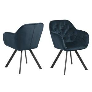 Eetkamerstoel Hioshop Blauw